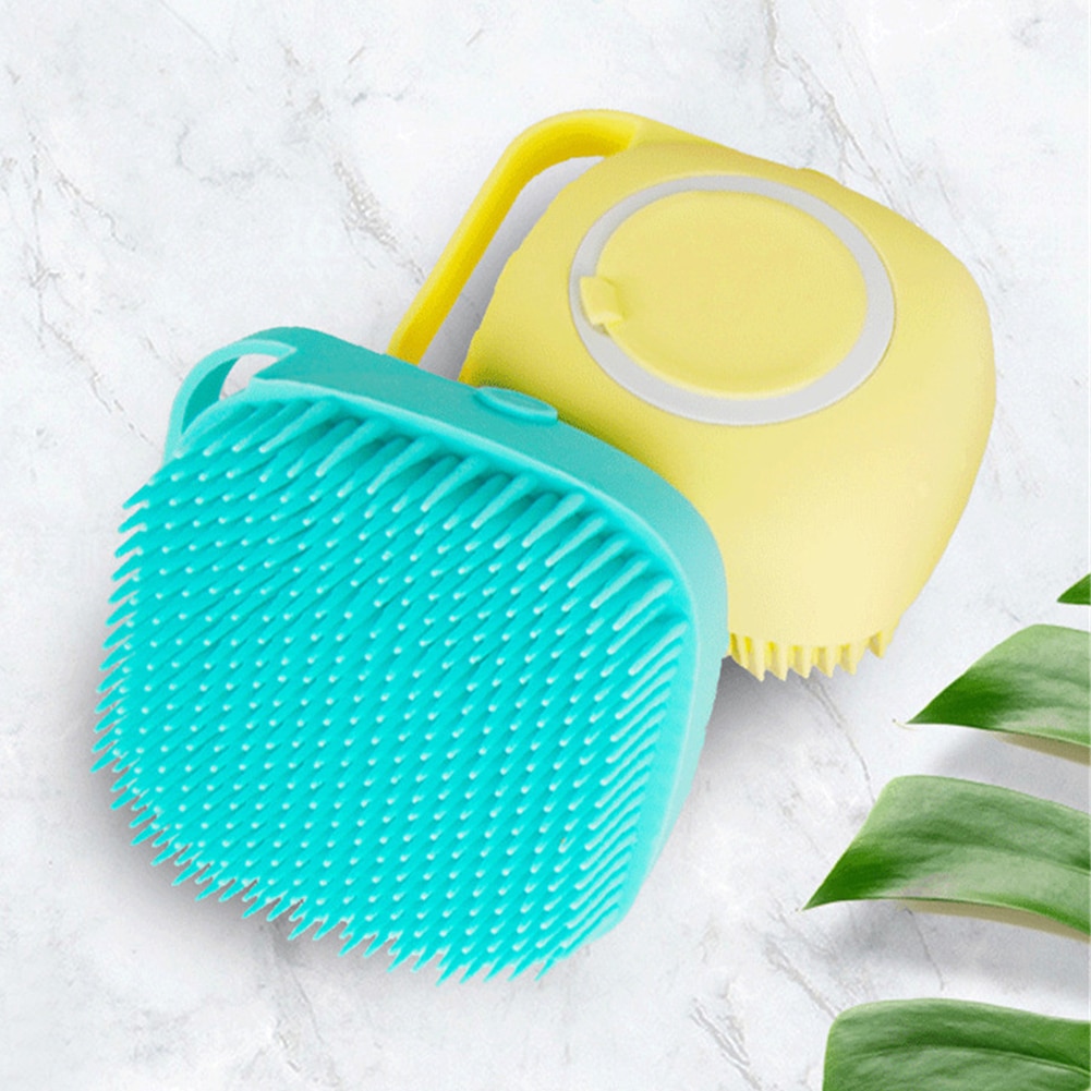 Pet Bath Brush Soft Silicone Comb Dogs Cats SPA Shampoo Massage Brush Shower Hair Removal Comb Pets Cleaning Grooming Tool — image 6