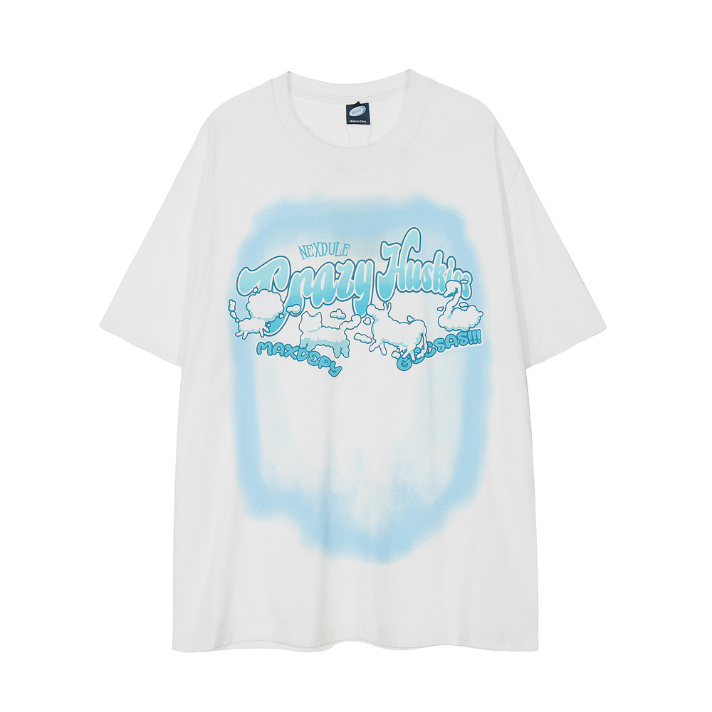 Abstract Animal Print Short-sleeved T-shirt For Men — image 4