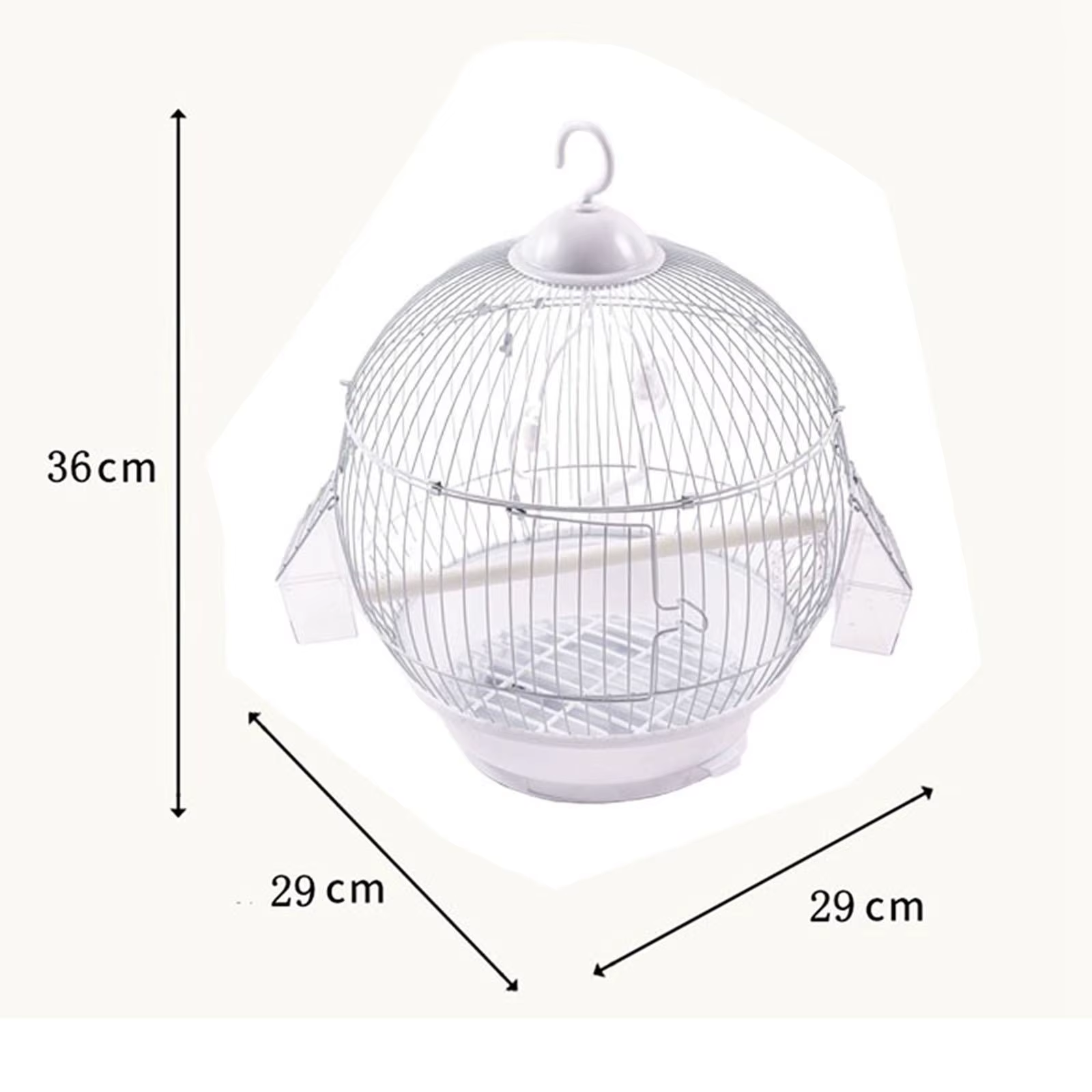 Jaula para Pájaros Exóticos, Casa de Mascota, Accesorios para Interior, Soporte de Jaula para Cacatúas, Conures, Lirios, Periquitos, Gris Africano — imagen 6