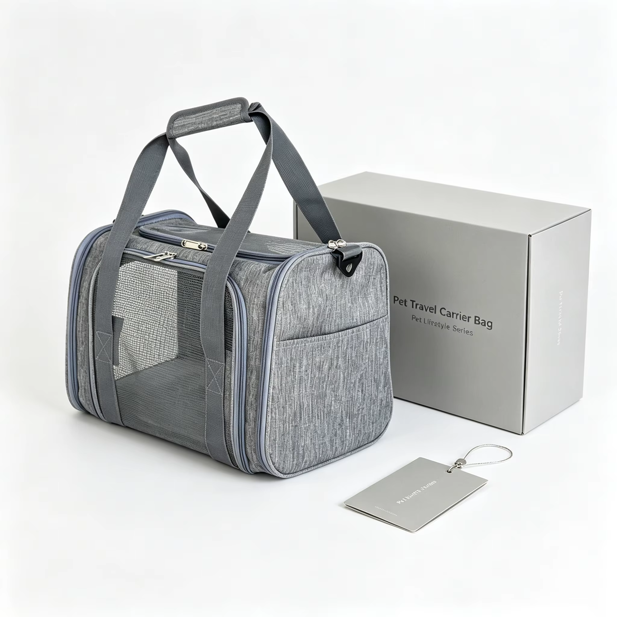 Soft-Sided Pet Carrier Bag for Medium Large Cats & Puppies, Portable Travel Dog Carrier Handbag — image 3