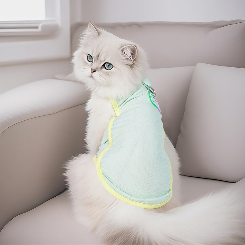 Pet Sun Protection Clothes Cool Small Dog Clothing Summer Lightweight Teddy Pomeranian Pastel Color Pet Clothing Summer — image 7