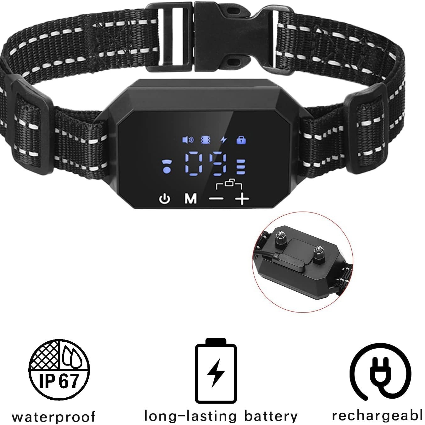 GPS Wireless Dog Fence, Electric Shock Vibrate, Range Adjustable Warning Strength, Rechargeable, Pet Containme — image 1