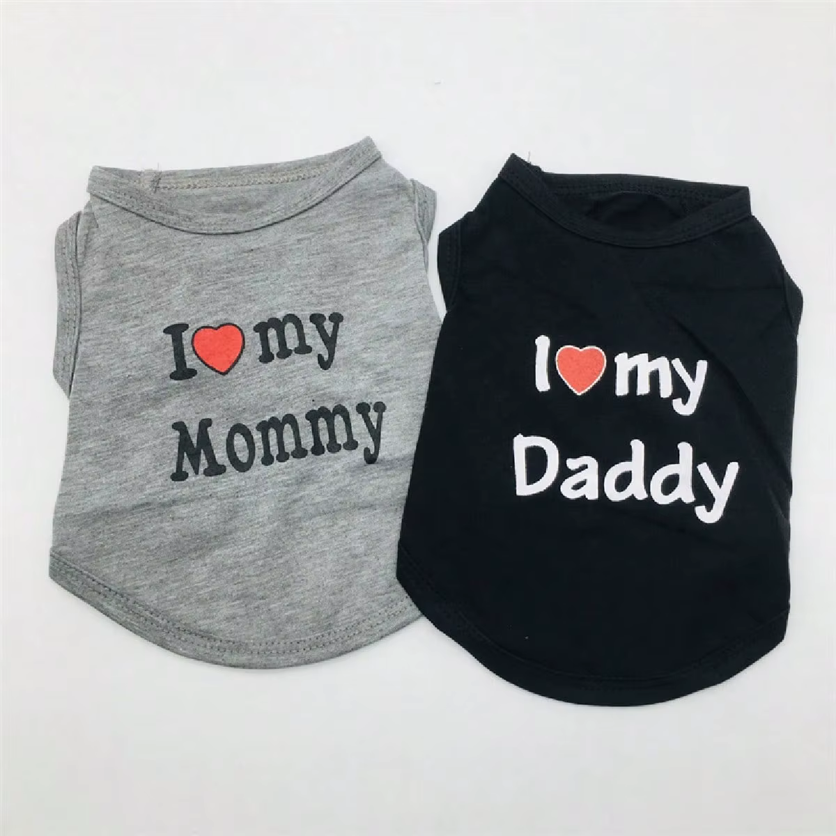 Vestido para Perros, Camiseta de 'Quiero a mi Papá' para Cachorros, Vestido de Verano sin Mangas para Mascotas — imagen 6