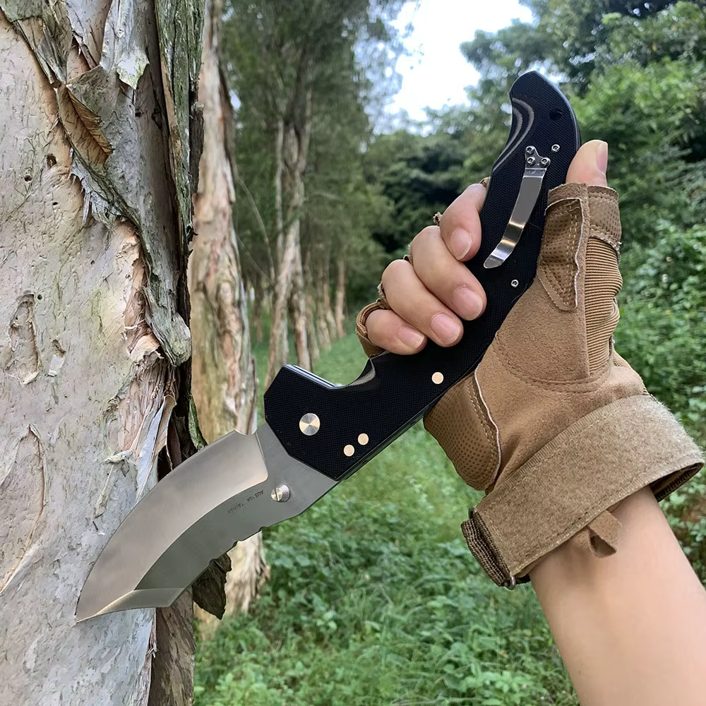 Mayhem Folding Knife Carrying Hunting Knife AUS10A Blade Outdoor Portable Camping Survival Knives Jackknife Gift for Men — image 5