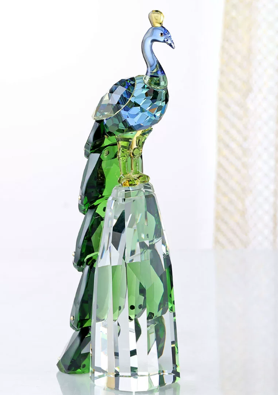 Crystal peacock ornament — image 1