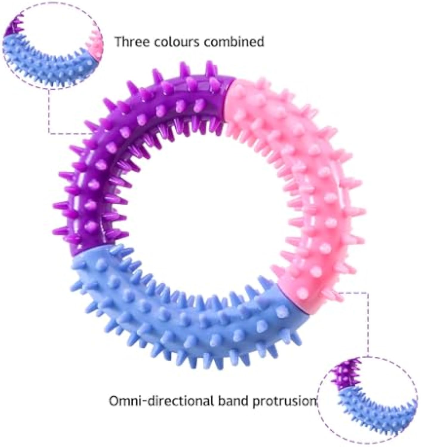 Dog Chew Toys Ring Dog Teething Toys Rubber Puppy Teething Toys Pet Toys For Small Medium Large Dogs — image 3