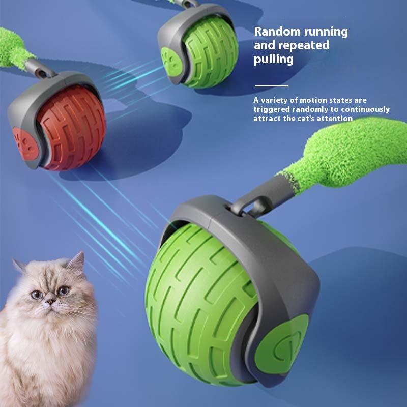 Nuevos Juguetes Interactivos para Gatos Bola Automática de Pelota Eléctrica para Gatos Gatos Mascotas Inteligentes Teaser USB Recargable Juguetes para Mascotas — imagen 7