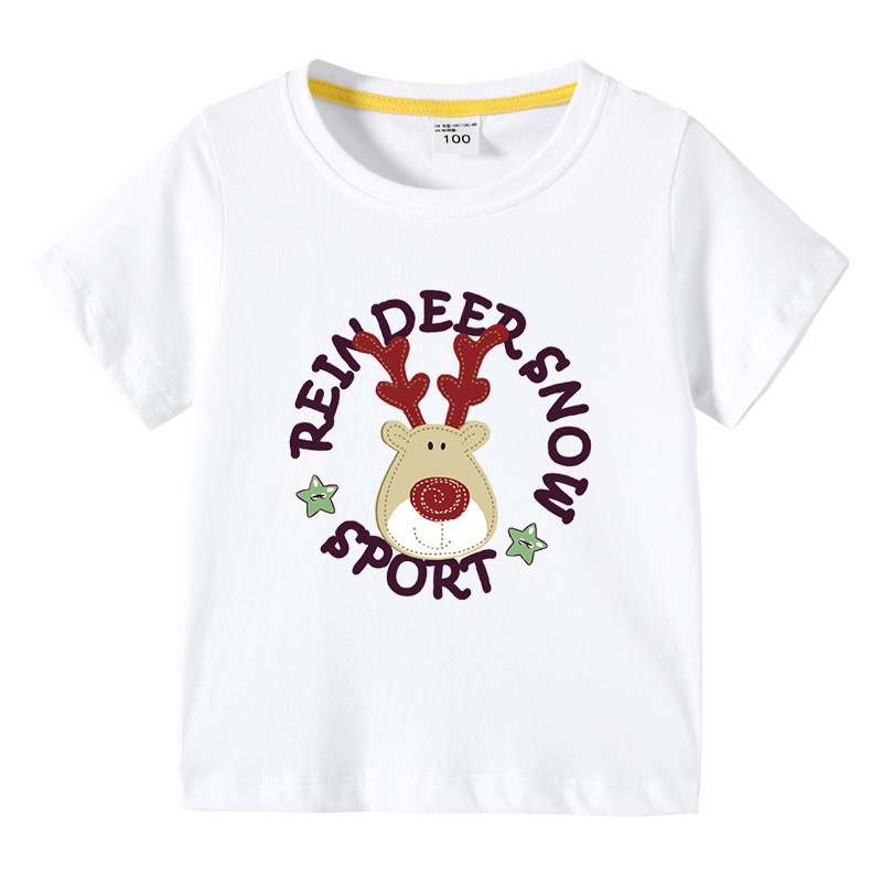 Christmas Deer Children's Summer Clothes Short Sleeves — image 5