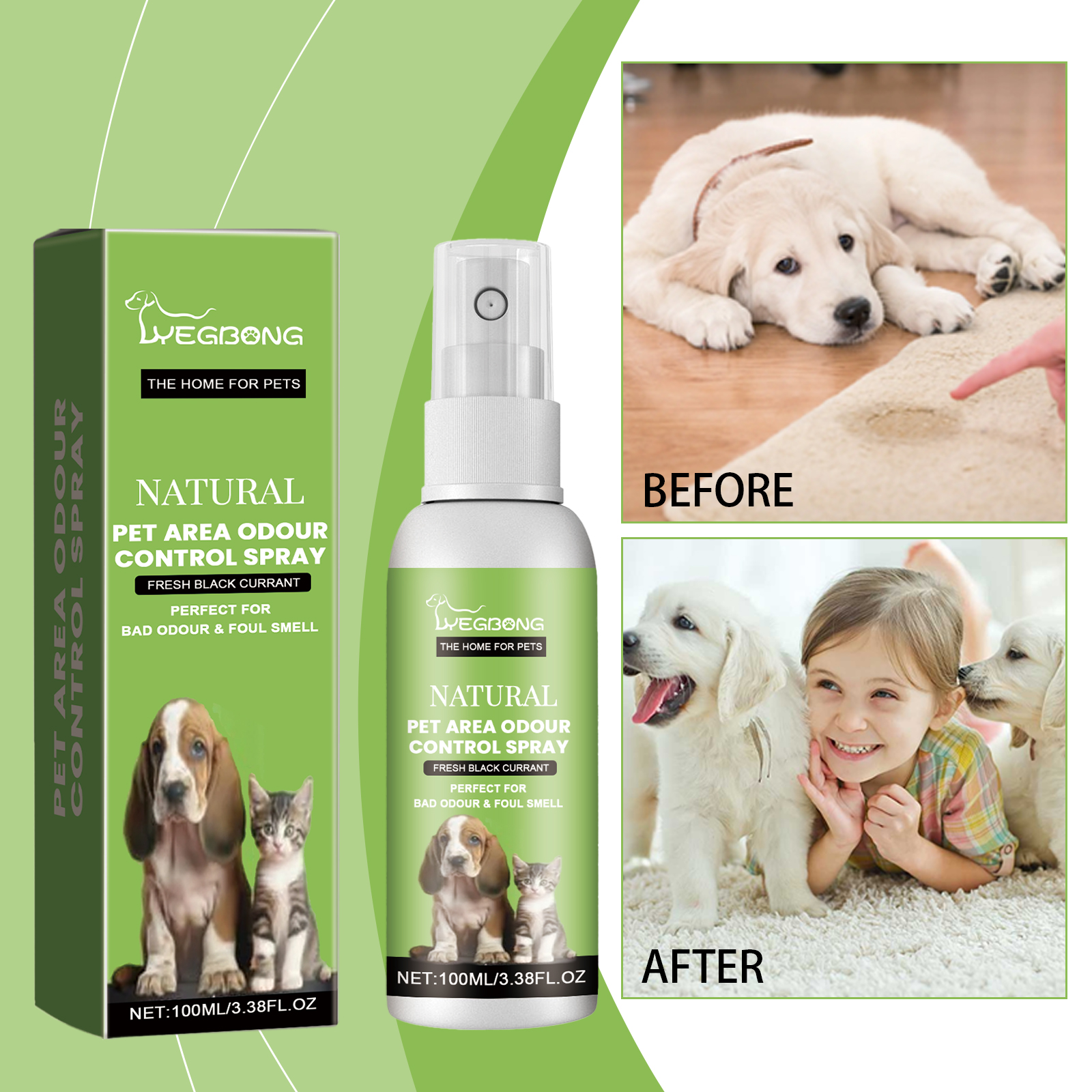 Pet Odor Spray, Indoor Pet Area Odor Cleaning And Fragrance Lasting Guardian Refreshing Spray — image 4