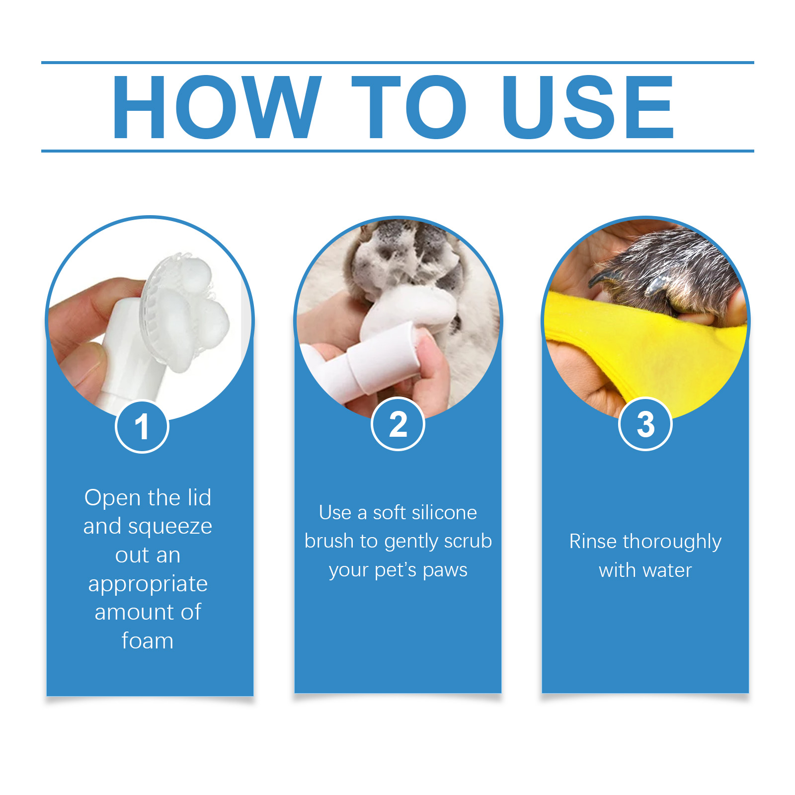Pet Foot Cleaner Dog And Cat Wash Paws Foot Cleaner Foot Care Foam — image 6