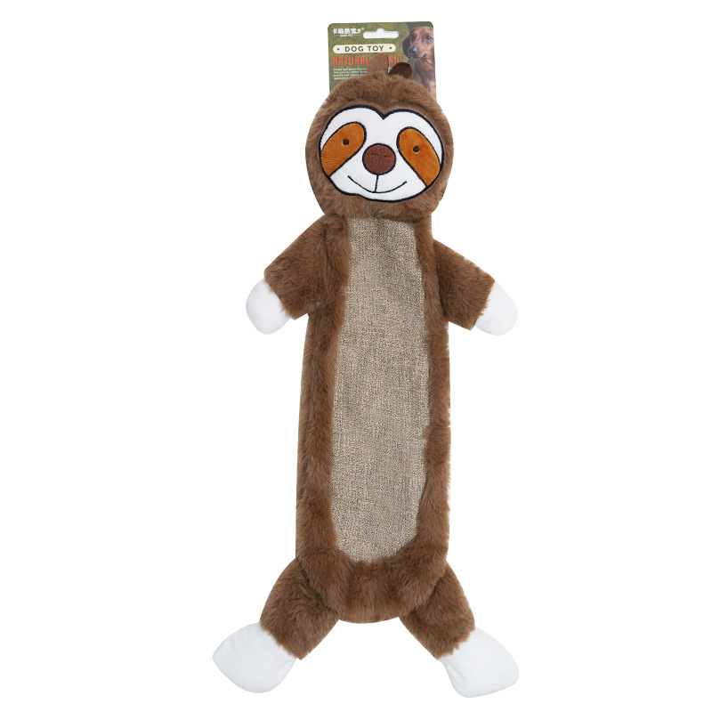 No Stuffing Crinkle Dog Toys, Unbreakable Plush Squeaky Dog Toys For Heavy Chewers Interactive Dog Toys For Large Medium Small Dogs, Unstuffed Doggie Toys For Aggressive Chewers — image 2