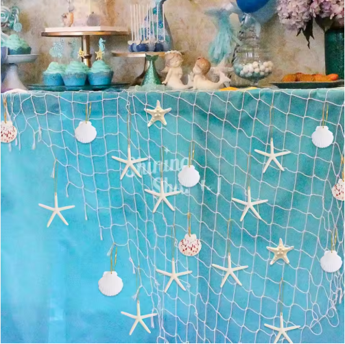 20 Piezas de Adornos Navideños Colgantes de Estrella de Mar, Estrellas de Mar Naturales de 3-4'' con Cuerda — imagen 3