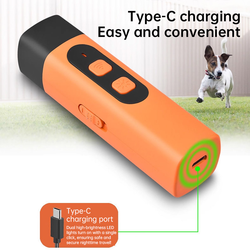2025 Dog Repellent: Ultrasonic dog training device, rechargeable dog bark deterrent with LED flashlight — image 3