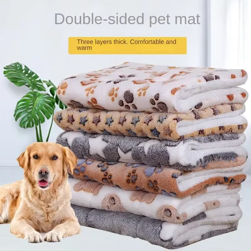 Manta de Dormir para Mascotas doble cara, suave y acogedora para gatos pequeños perros caninos juguetones — imagen 4