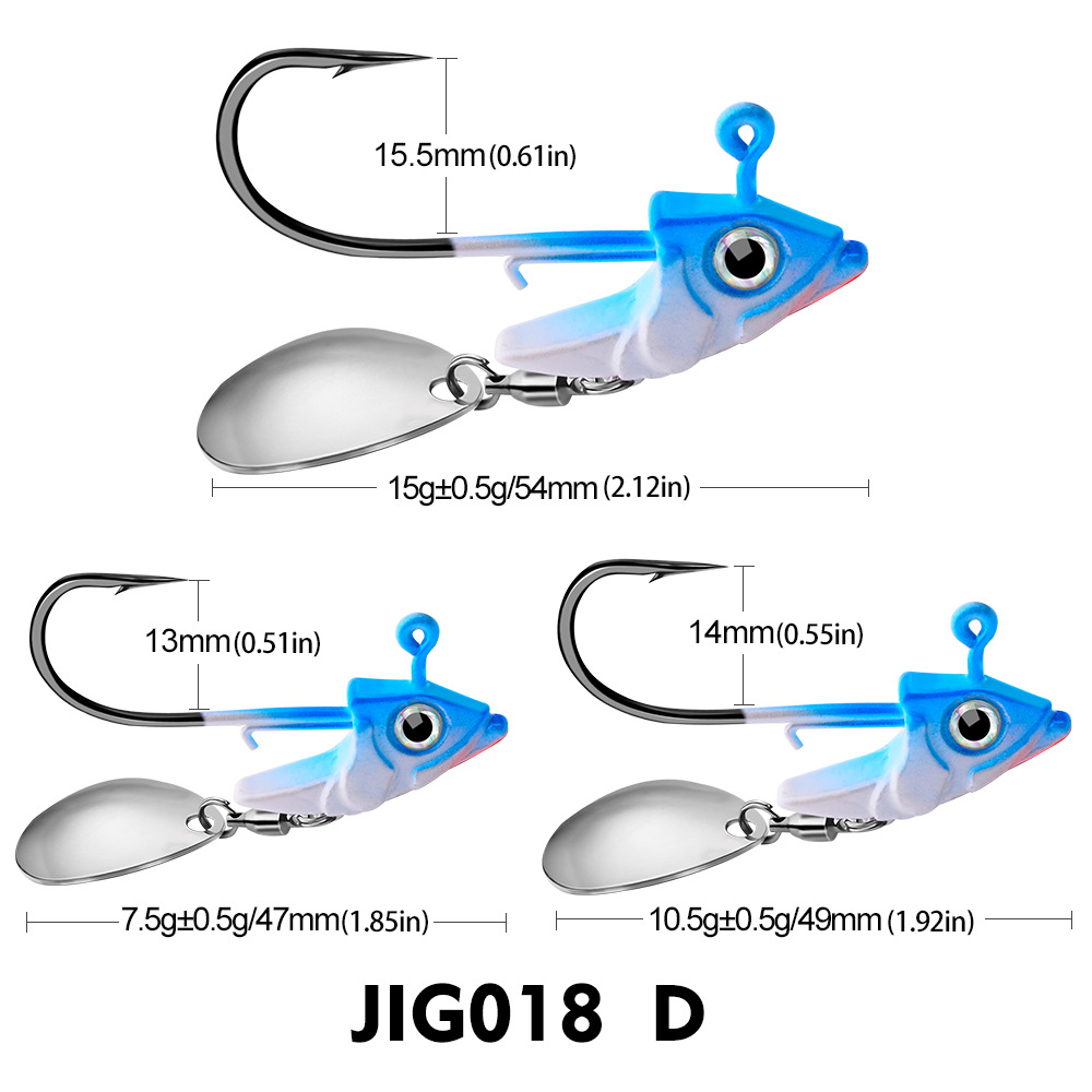 Gancho de Jig con Contrapeso Suave para Pescar en Agua Profunda, Accesorios de Pesca — imagen 4