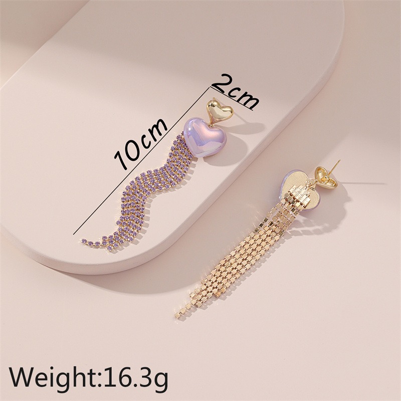 Pulseras de Orecillas con Tassel para Mujer Estilo Largo Temperamento de Amor — imagen 7