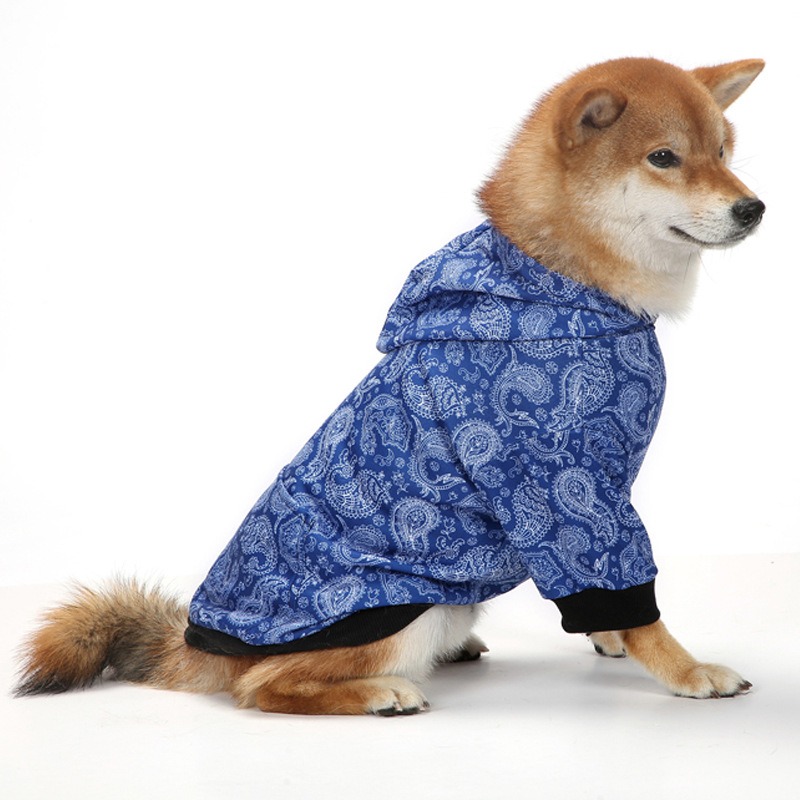Christmas pet plaid hoodie with thickened hooded small medium and large dog clothing — image 3