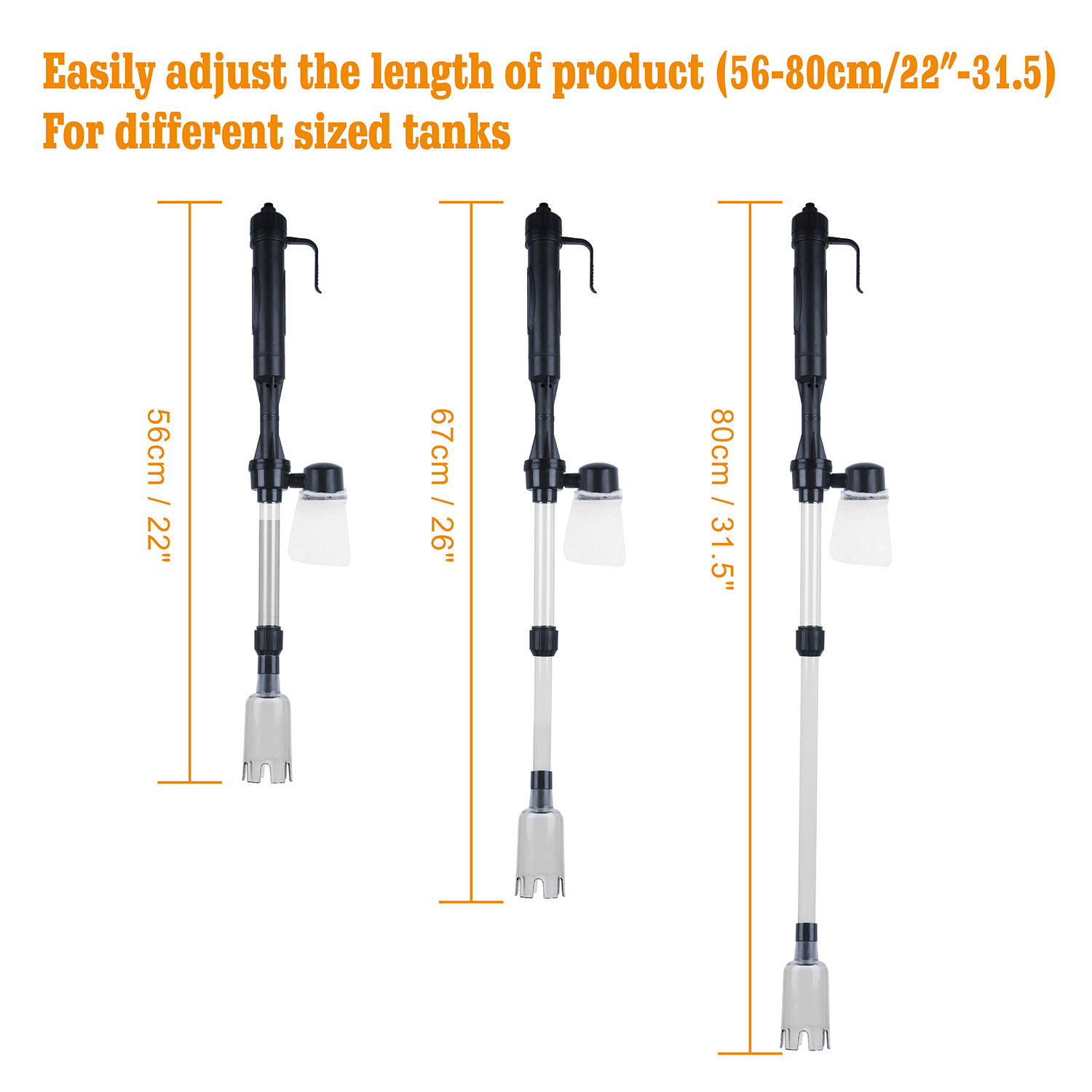 Battery-Operated Aquarium Vacuum Gravel Cleaner For Fish Tank — image 7