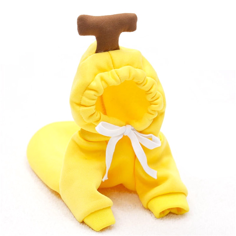 Ropa de Invierno para Perros Cómica con Frutas - Chaquetas de Felpa con Capucha para Bulldog Francés y Chihuahua — imagen 9