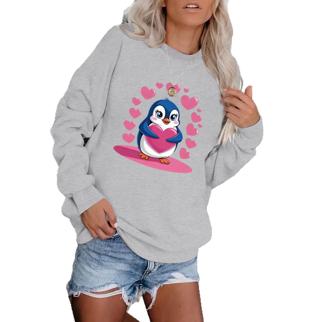 Cartoon Penguin Printed Hoodie — image 1