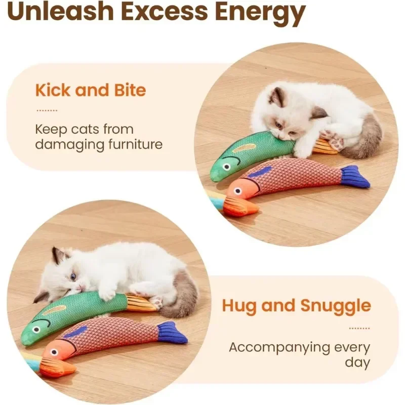 Cat toys catnip fish teeth grinding bite resistant — image 4