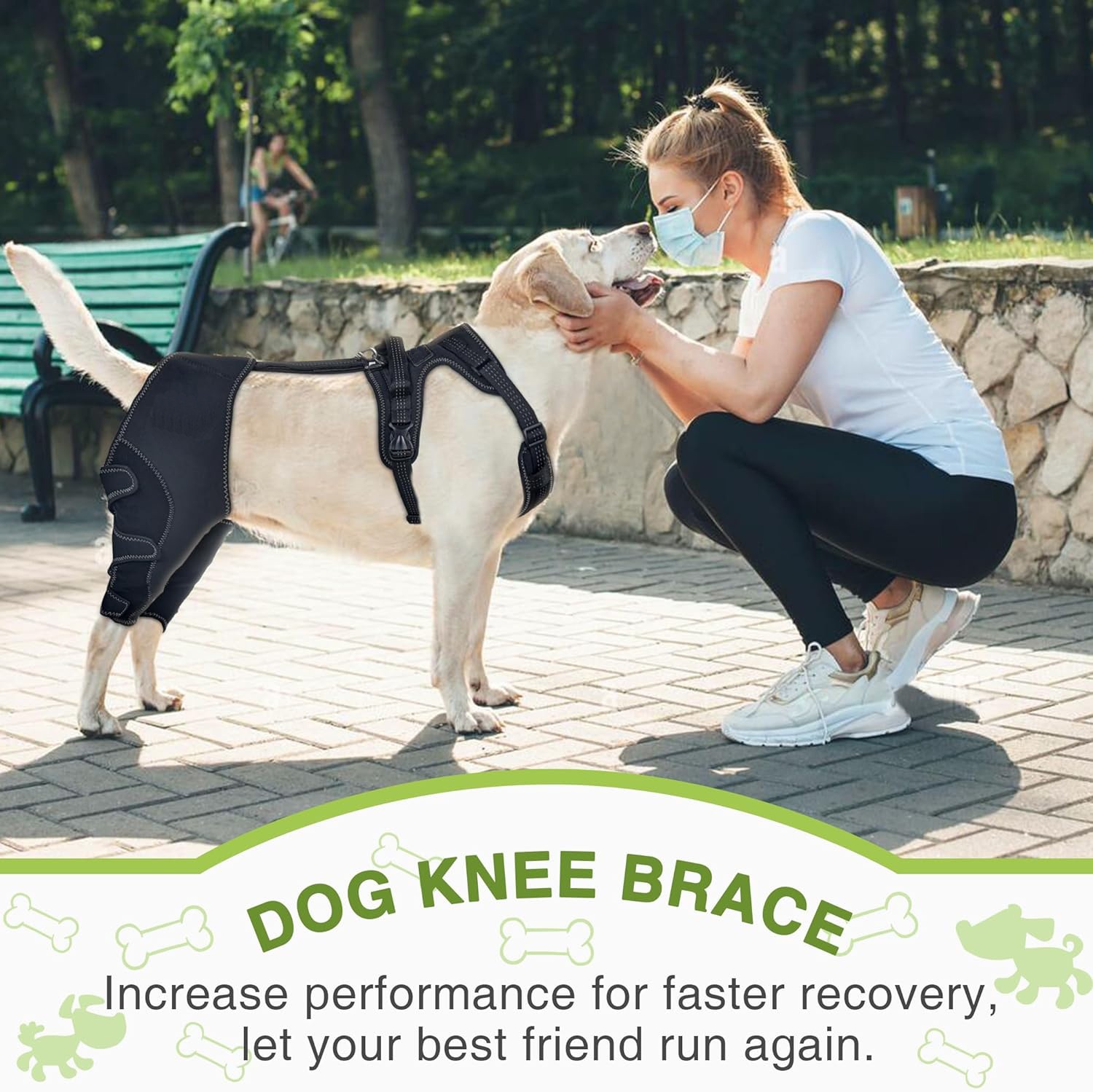 Pet Leg Support Dog Knee Brace Post-Surgery Rehabilitation Knee Support Joint Protection Bandage — image 2