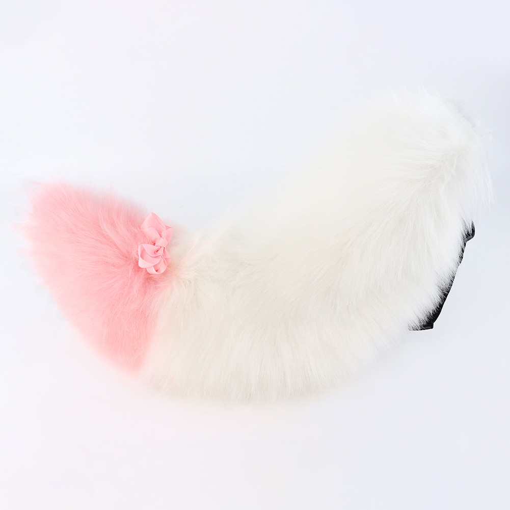 Cola de Animal para Manualidades de Halloween - Pluma Suave Multicolor Realista - Cola de Perro Lolita, Zorro o Accesorio de Convención — imagen 8