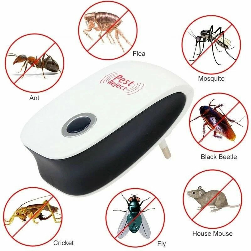 6 Piezas de Repelente Ultrasónico de Plagas, Enchufable para Control de Plagas de Interior: Mosquitos, Insectos, Cucarachas, Ratas, Bichos y Arañas — imagen 5