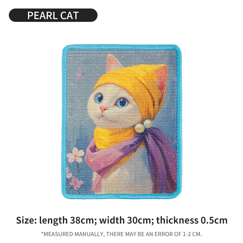 Tablero de Rasguño para Gatos Vertical Montado en Pared con Jute Durable No Shedding Para Mascotas — imagen 8