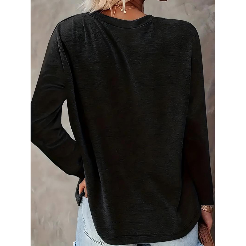 Sudadera de Cuello Crew para Mujer con Gráficos de Perros y Letras, Camiseta de Manga Larga Casual para Primavera y Otoño — imagen 6