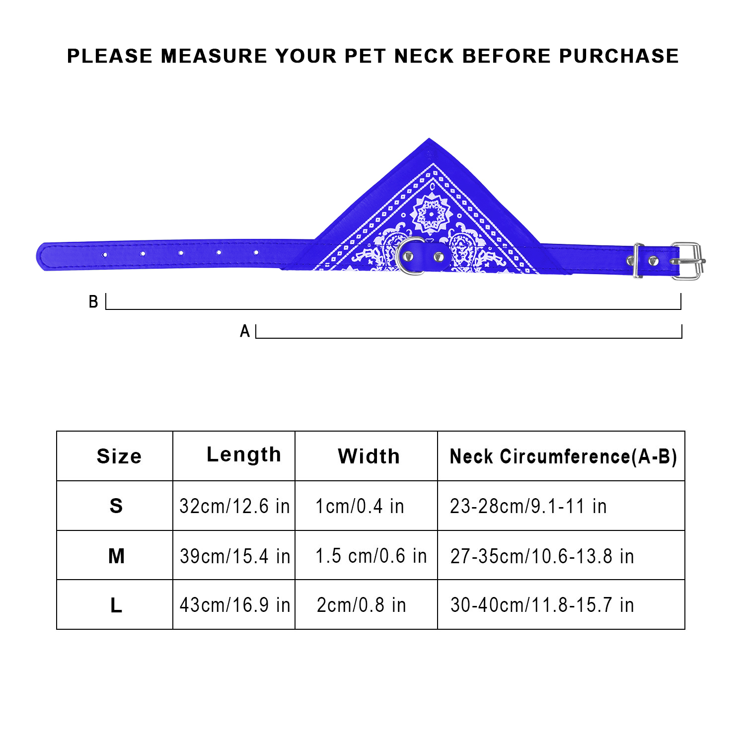 Collar de Piel Ajustable para Mascota con Pañoleta Triangular — imagen 2