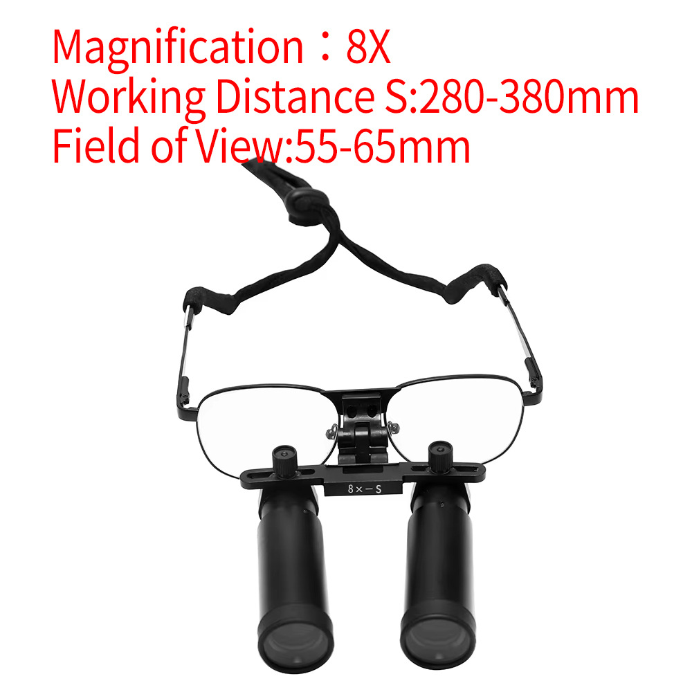 8X Binocular Head-Mounted Optical Loupes for Dental Surgical Procedures — image 6