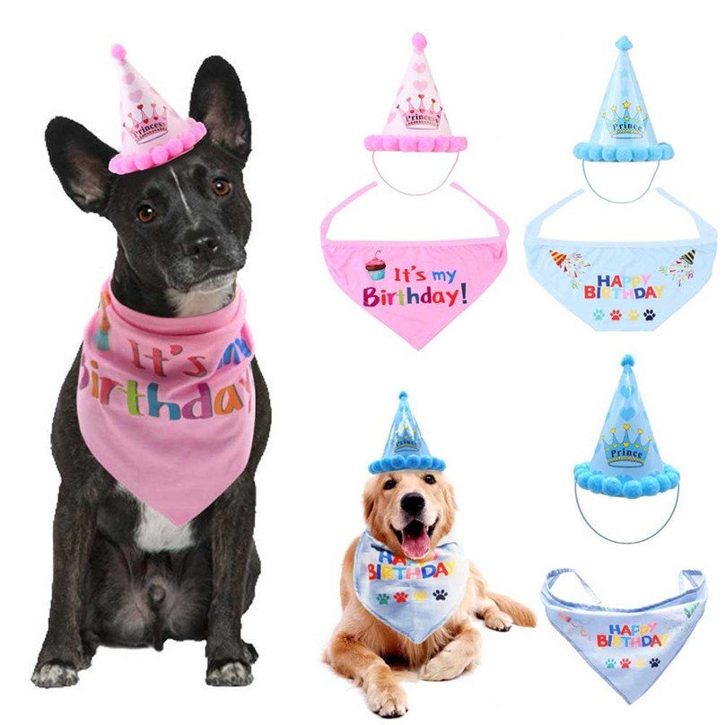 Sombreros de Fiesta para Mascotas - Trajes de Cumpleaños con Cinta Adhesiva — imagen 1