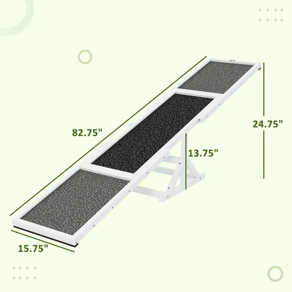 Wooden Dog Agility Seesaw For Training And Exercise, Weather Resistant, 83 L X 16 W X 14 H Inch — image 5