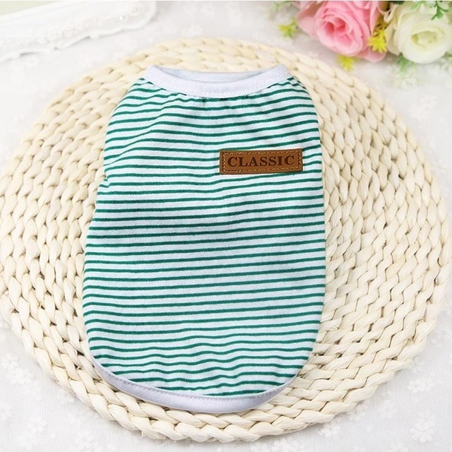 Ropa para Perros de Tamaño Pequeño - Sueter de Algodón para Cachorros de Verano Clásico — imagen 17