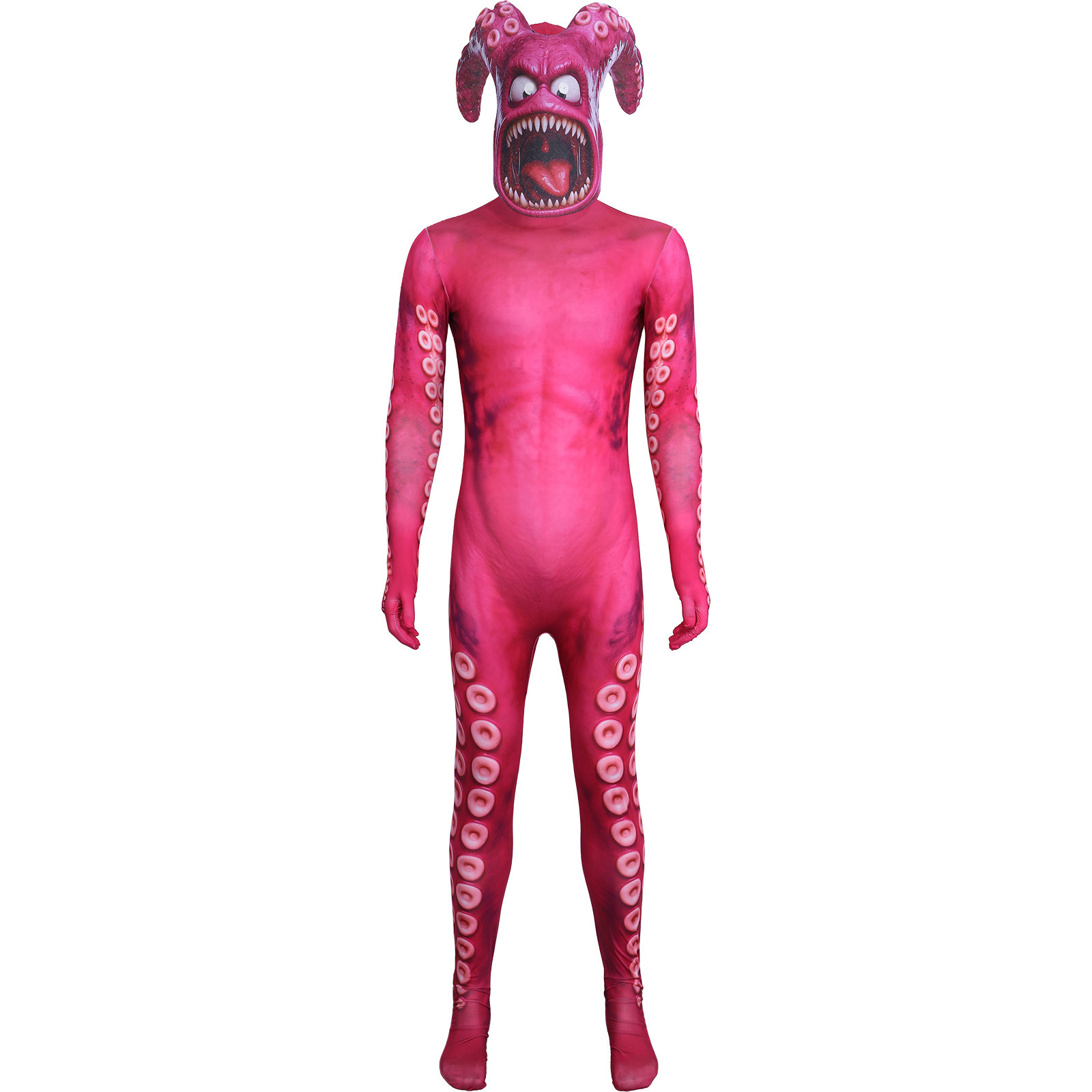 Minions Villain Octopus Cosplay Costume 3D Printed Tentacle Sea Monster Full Body Jumpsuit Halloween Costume — image 3