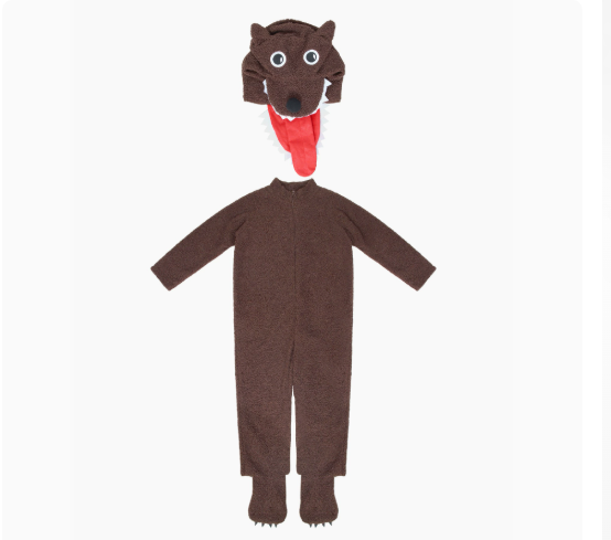 Halloween Children's Performance Costume Animal Brown Wolf Role Play Cosplay Costume School Stage Performance Wear — image 7