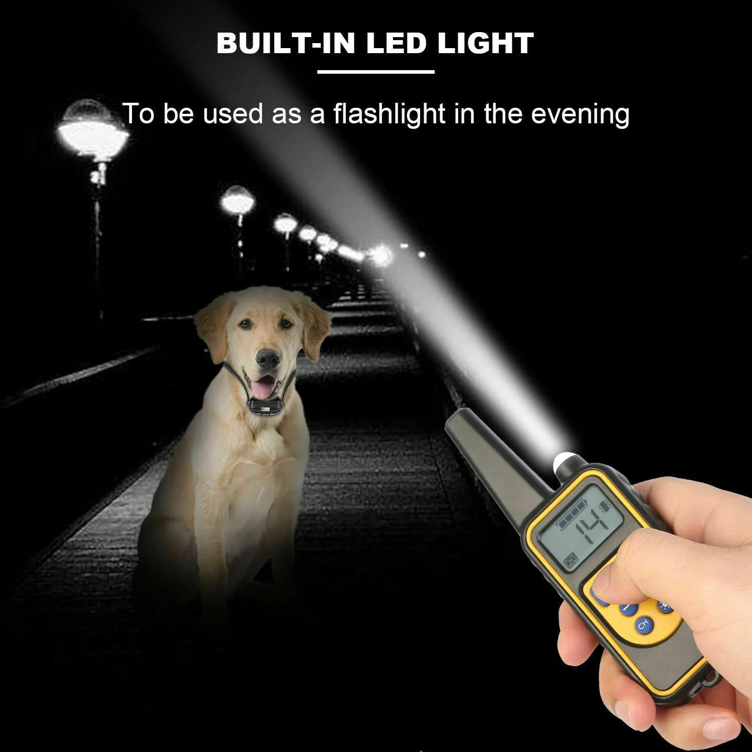 Cinturón de Adiestramiento para Perros con Control Remoto a Batería Recargable - Entrenador de Choque Hidrófugo para Mascotas — imagen 12