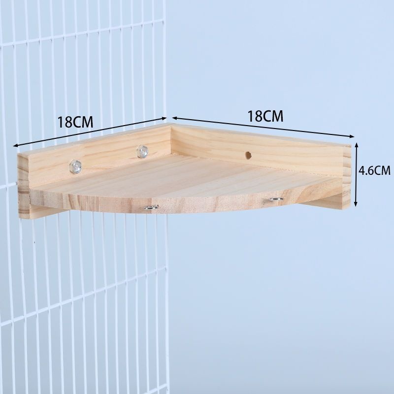 Climbing And Playing Bird Cage Accessories Toy Solid Wood Jumping Platform Standing Board — image 7