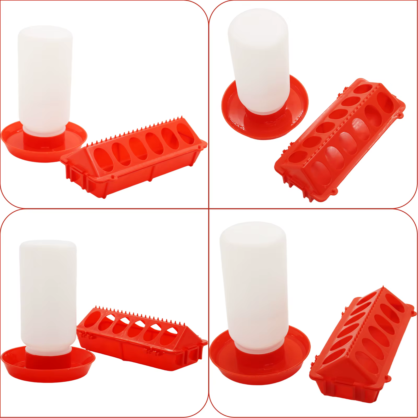 Alimentador Automático de Pollo y Agua para Pollos, Codornices y Corderos - Dispensador de Alimento Ligero — imagen 5