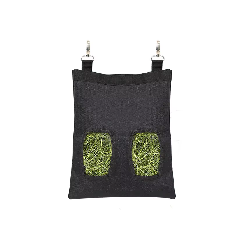 Bolsa de Alimento para Conejo Bolsillo Suspendido Contenedor Rápido Negro Duradero para Conejos Caviares y Pequeños Animales Menores — imagen 5