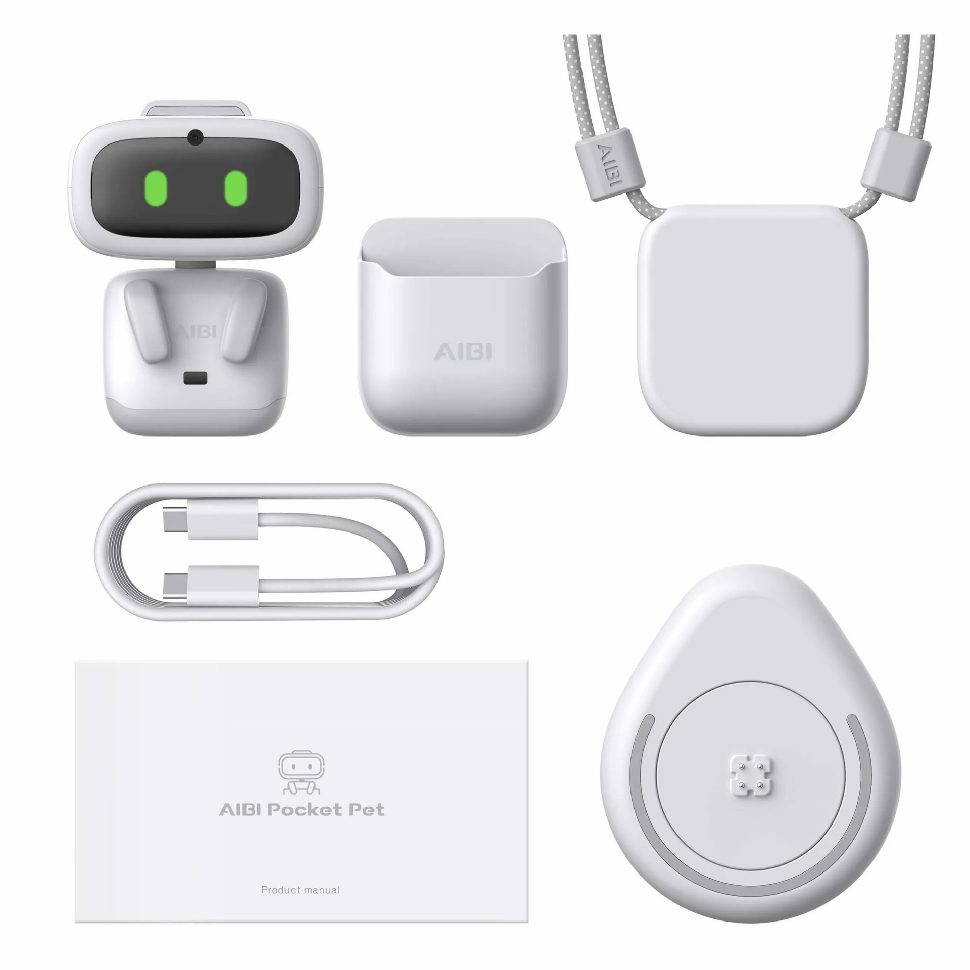 Authentic AiBi Robot Smart Pocket Electronic Pet Desktop Toy for Home Companionship with Chinese-English Two-Way Conversation — image 1