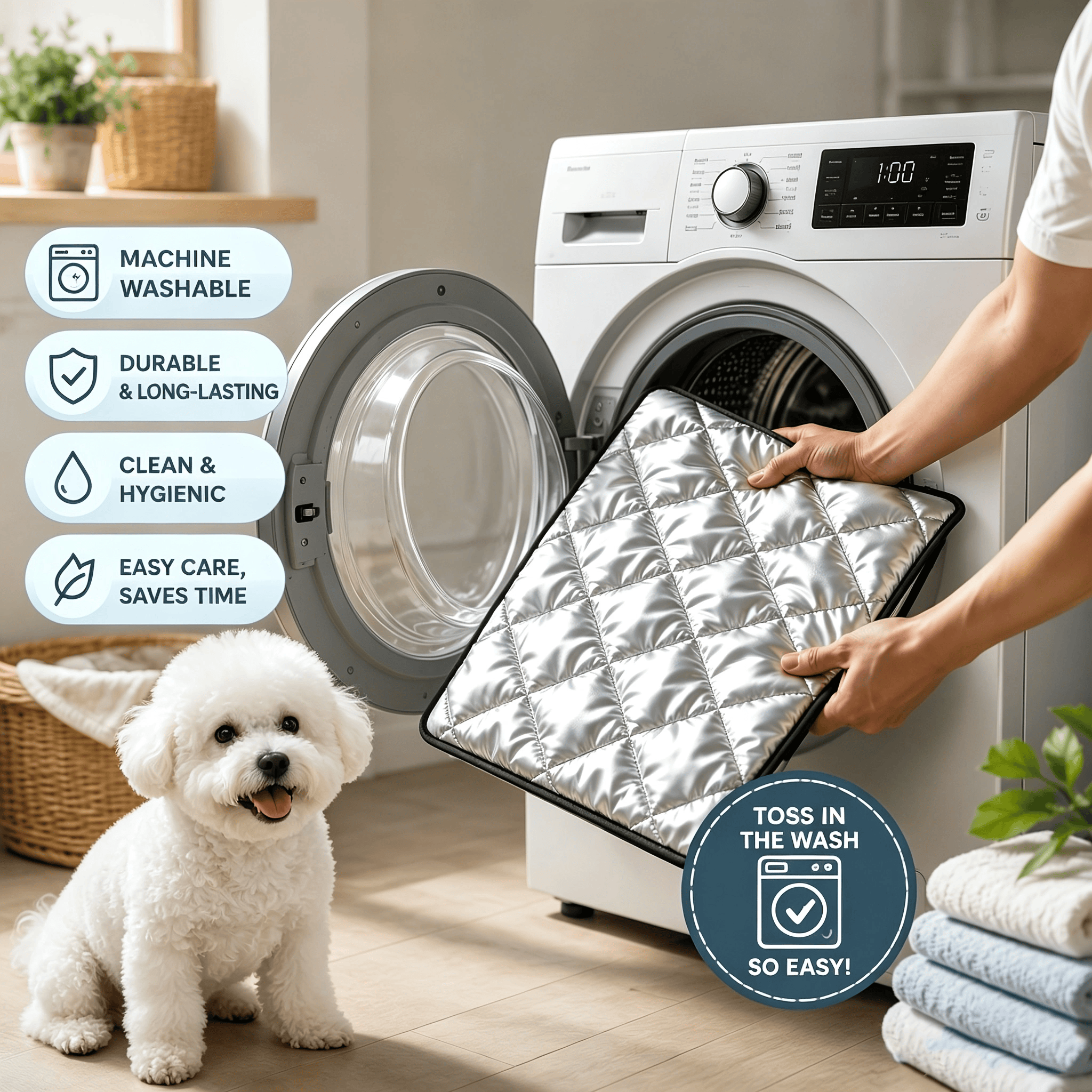 A Must-Have When Going Out.Multi-use Pet Pad, Waterproof, Machine Washable & Dirt Repellent For Dogs & Cats, Works For Various Scenarios — image 3