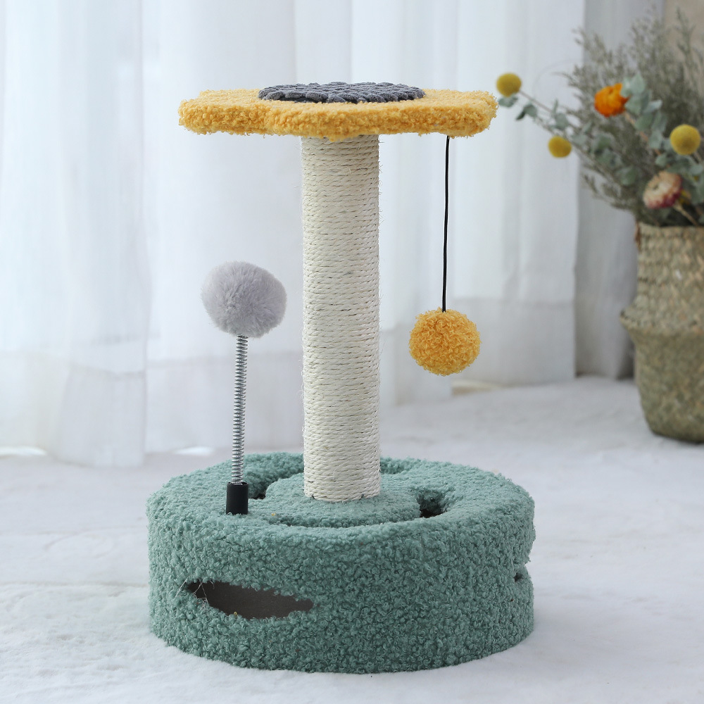Juguetes Divertidos para Gatos - Tablero de Rasguñado y Árbol Multifuncional con Columna de Rasguño para Kitten y Mascotas — imagen 3
