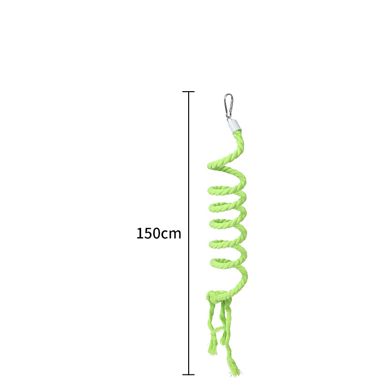 Percha de Cuerda Colorida en Gradiente para Jaulas de Aves - Accesorio de Escalada y Entretenimiento para Canarios, Cacatúas y Glideres de Azúcar — imagen 11
