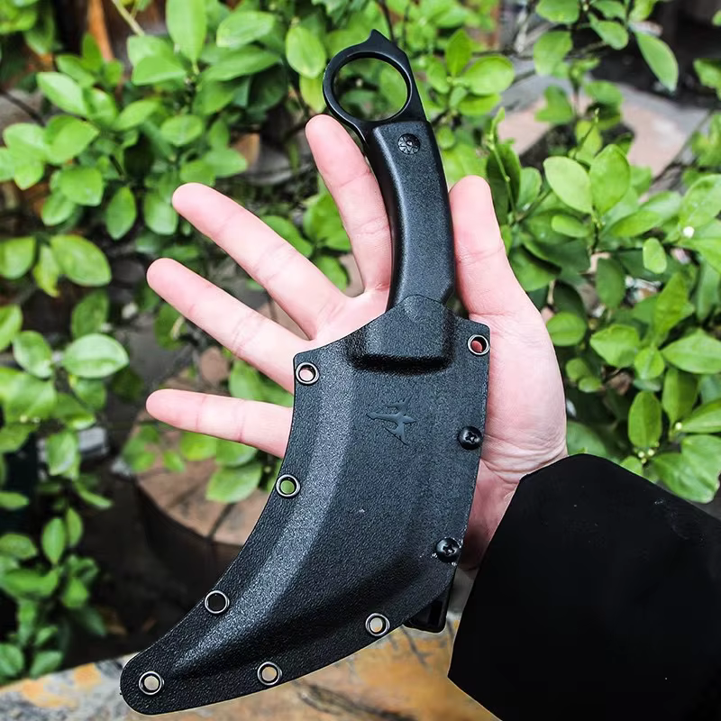Outdoor camping knife, wilderness straight knife, popular long knife, high hardness claw — image 2