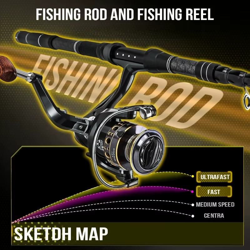Carbon Fish Rod Accessories Combo Fishing Tools Equipment Diversification Telescopic Fish Rods Tackle Combos Fishing Supplies — image 6