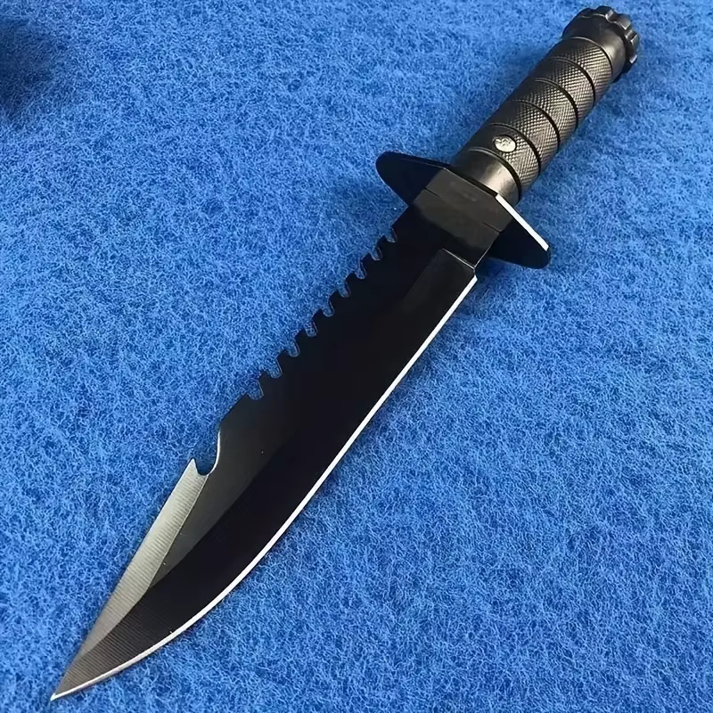 Ultra-Sharp Multi-Function Fixed Blade Tactical Knife - High Hardness All-in-One Portable Tool With K Sheath And Straight Edge — image 5