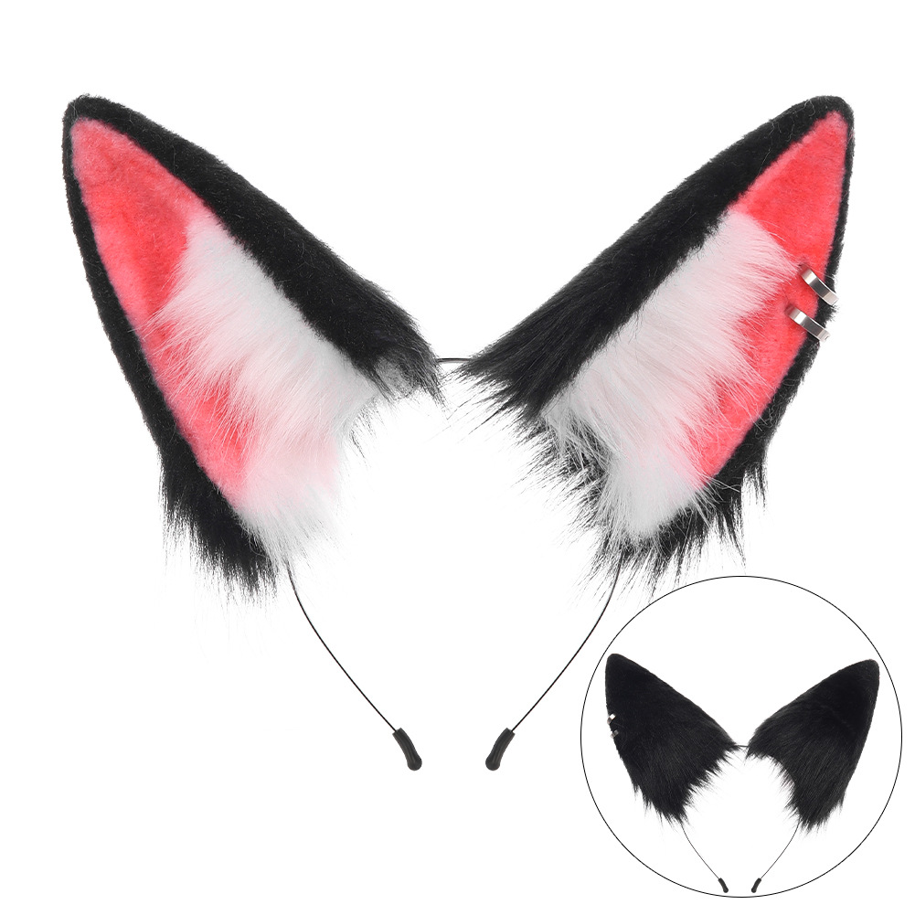 Halloween Handmade Wolf Cosplay Costume with Realistic Fur, Animal Ears and Tail Set for Anime Convention Accessories — image 1
