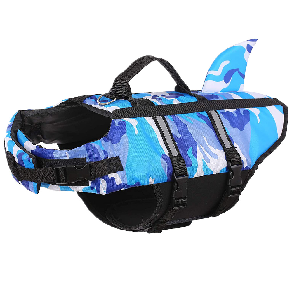 Dog Life Jacket Lightweight Adjustable Velcro Medium to Large Dog Swimwear — image 6